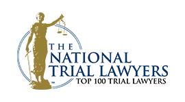 National trial lawyers top 100 trial lawyers badge