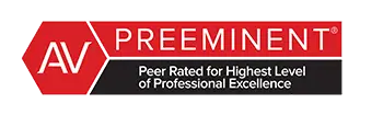 Preeminent peer rated highest level of professionalism badge