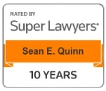 Super lawyers Sean Quinn 10 years badge