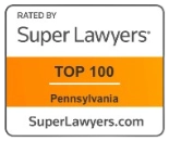 Pennsylvania super lawyers top 100 badge