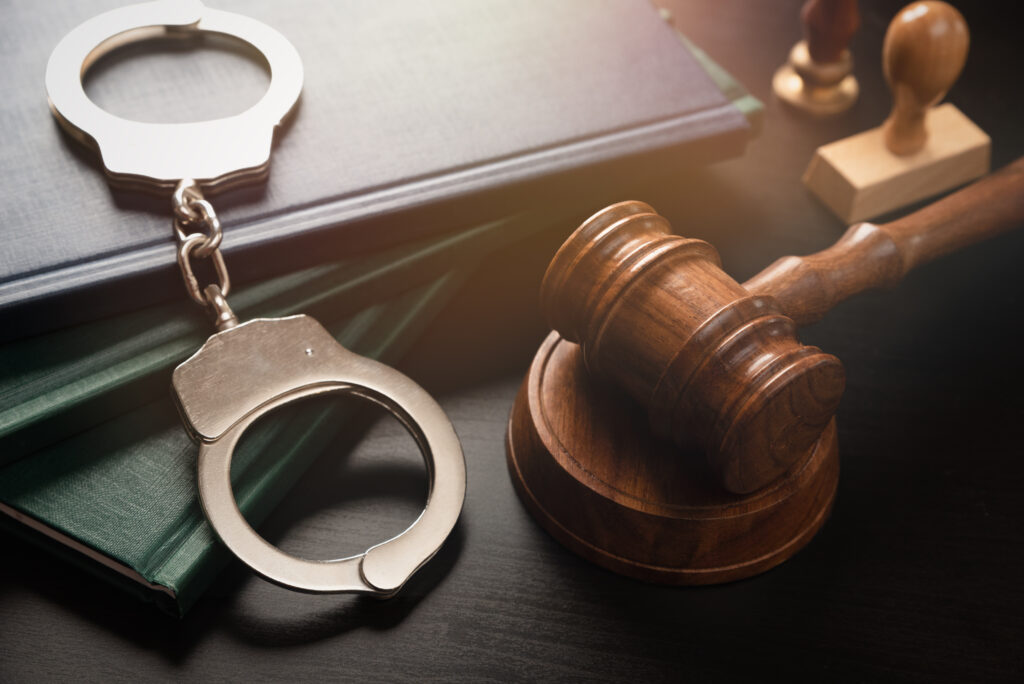 Handcuffs and Gavel - Quinn Law Group